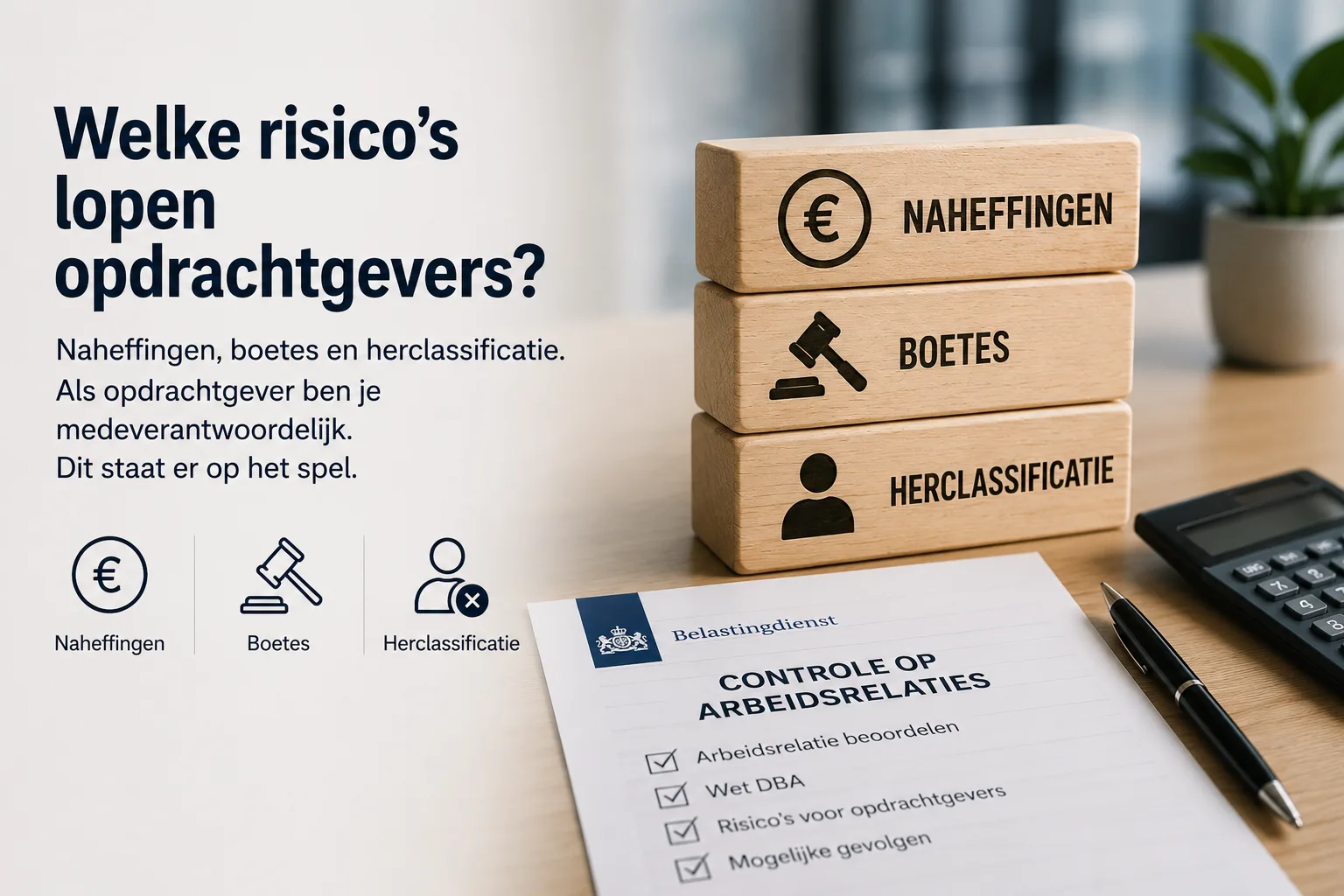 Illustratie van de risico's voor opdrachtgevers onder de Wet DBA