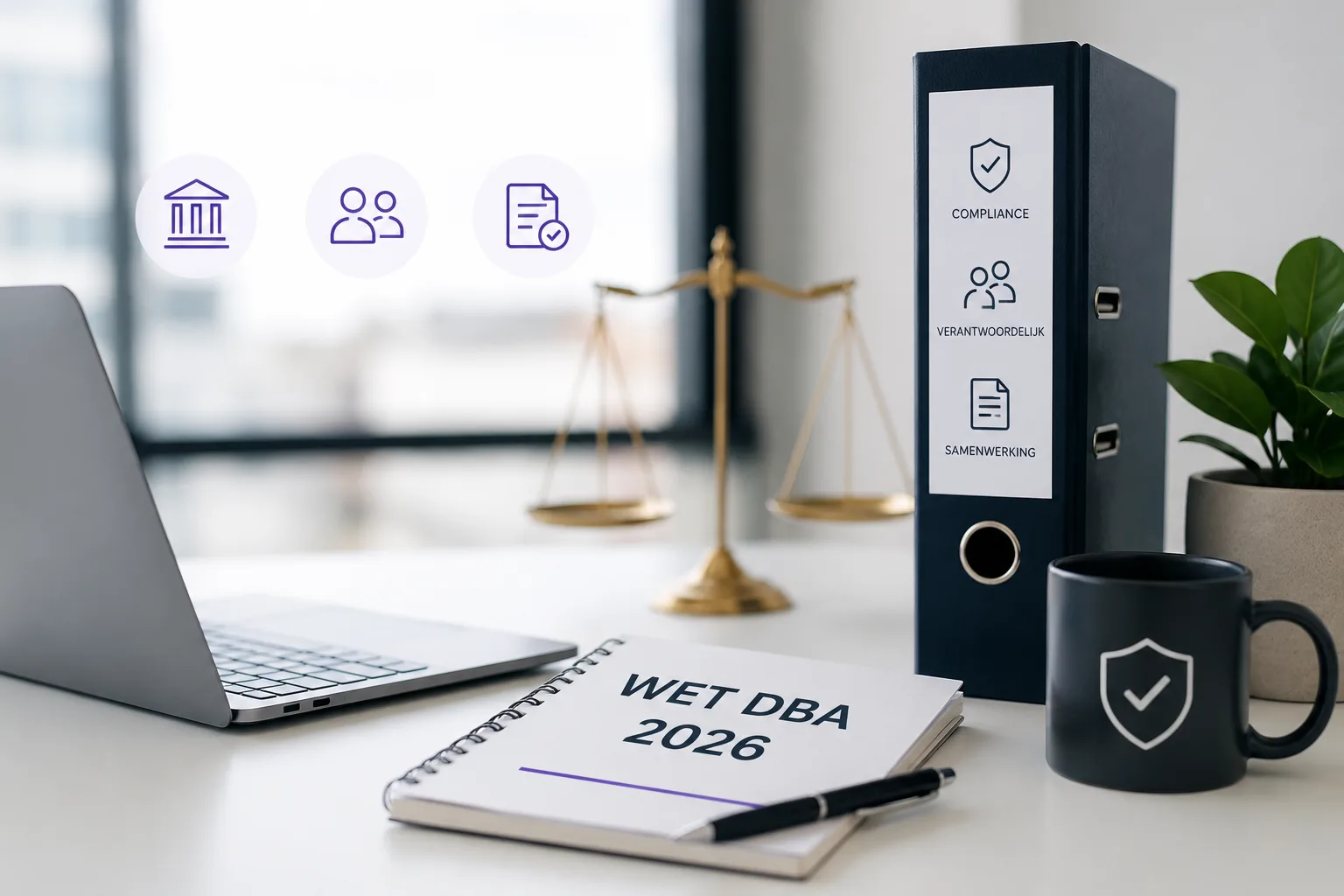 Illustratie bij de complete Wet DBA-gids voor opdrachtgevers in 2026